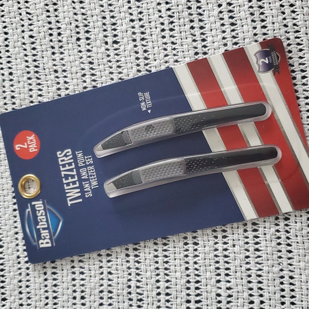 BARBASOL 2 PACK TWEEZERS